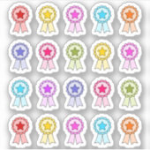 Linten van Onderscheiding Badge Doel Winnen Presta Sticker (Voorkant)