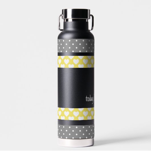 Linten van Stippen & harten: Thor Copper vacuüm In Waterfles (Voorkant)