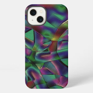 Linten vervlochten met donkere kleuren iPhone 13 hoesje
