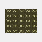 Linten voor bewustzijn van botkanker fleece zachte deken (Voorkant (Horizontaal))