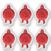 Linten voor namaak prijzen/certificaat zegels (Rod Sticker (Voorkant)