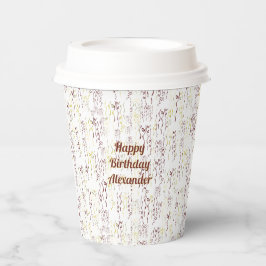 Lintenpatroon voor verjaardagsfeest van elke leeft papieren bekers