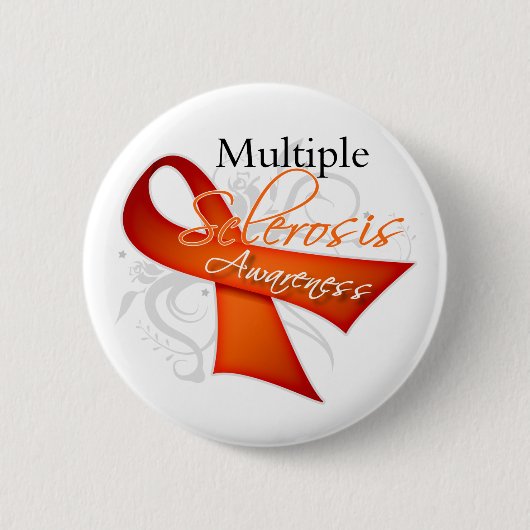Lintenrol - Multiple Sclerose Bewustzijn Ronde Button 5,7 Cm (Voorkant)