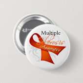 Lintenrol - Multiple Sclerose Bewustzijn Ronde Button 5,7 Cm (Voorkant /achterkant)