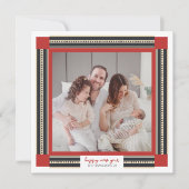 Lintfoto Lijst Happy New Year Kaart (Voorkant)