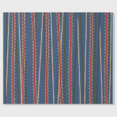 Lintgewikkeld blauw inpakpapier (Vlak)