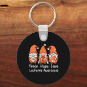 Lintgnomen ondersteunen overlevende van leukemie A Sleutelhanger (Voorkant)