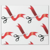 Lintje doorknippen ter opening van ceremonie cadeaupapier (Vlak)