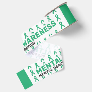 Lintje in het patroon voor bewustwording van geest grosgrain lint