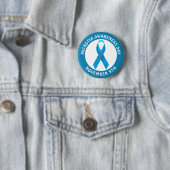 Lintje Microtia Blauwe Awareheidsdag Ronde Button 5,7 Cm (In situ)