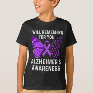 Lintje Paarse Vlinders Bewustzijn T-shirt