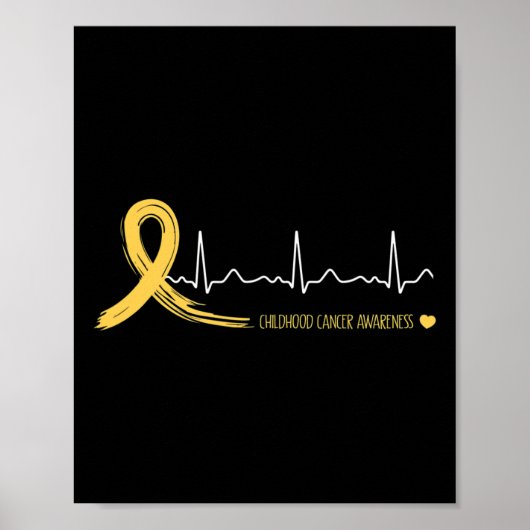 Lintje van goud voor bewustwording van kanker bij poster (Voorkant)