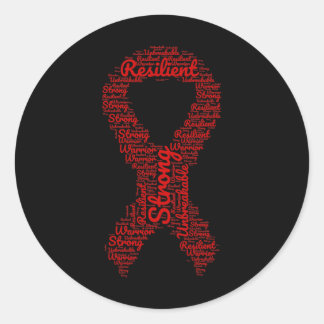 Lintje voor bewustwordingsmaand hersenaneurysma me ronde sticker