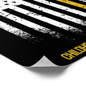 Lintje voor bewustzijn van kinderkanker met Amerik Poster (Hoek)