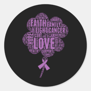 Lintje voor epilepsiebewustzijn  ronde sticker