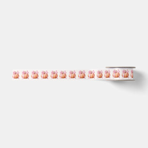 Lintje voor Little Pumpkin Baby Shower – Roze Stri Satijnen Lint