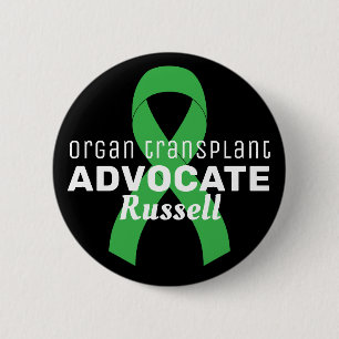 Lintje voor orgaantransplantatie-advocaat Zwart kn Ronde Button 5,7 Cm