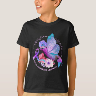 Lintje voor Suïcidepreventie-bewustzijn Vlinder Pa T-shirt