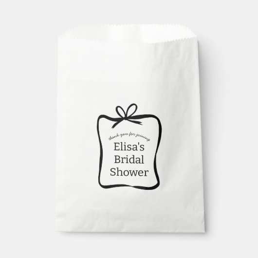 Lintjes Boog Frame Elegante Bruidsdouche CUSTOM Bedankzakje (Voorkant)