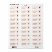 Lintjes & Bruisend Retouradreslabel Etiket (Full Sheet)