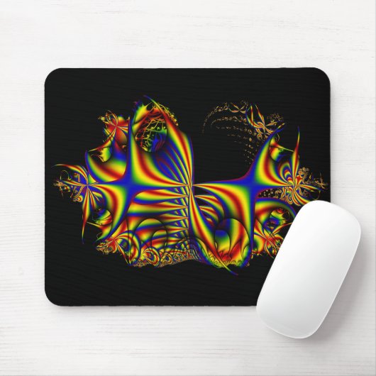 Lintjes | Rainbow Fractal Art Muismat (Met muis)