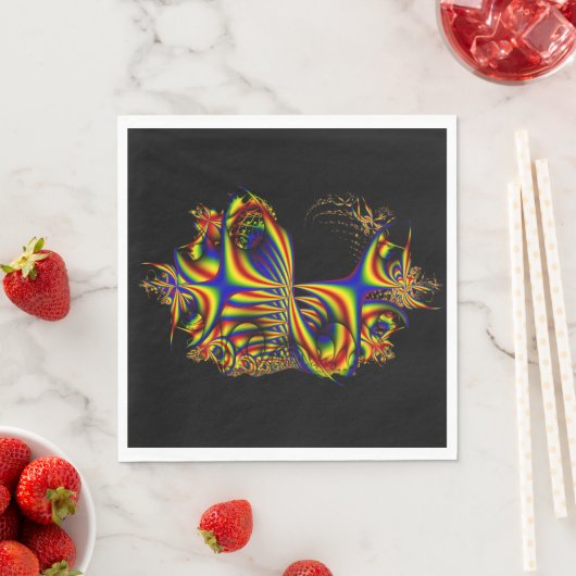 Lintjes | Rainbow Fractal Art Servet (Insitu)