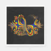 Lintjes | Rainbow Fractal Art Servet (Voorkant)