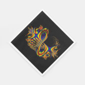 Lintjes | Rainbow Fractal Art Servet (Hoek)