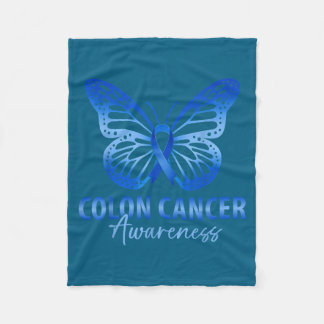 Lintkanker awareness blauwe lint fleece deken