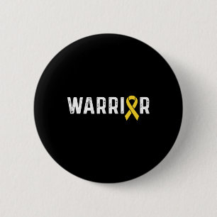 Lintkanker Bewustzijns lint Krijger Ronde Button 5,7 Cm