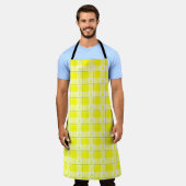 Lintkanker Bewustzijns Plaid Gele Lint Schort (Gedragen)