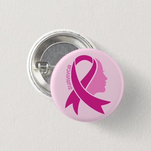 Lintkanker Bewustzijnslint Ronde Button 3,2 Cm (Voorkant /achterkant)