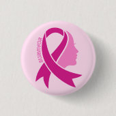 Lintkanker Bewustzijnslint Ronde Button 3,2 Cm (Voorkant)