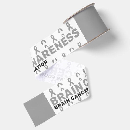 Lintkanker bewustzijnspatroonlint grosgrain lint (Achterkant)