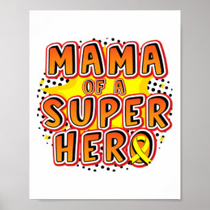 Lintkanker Mama Van Een Superhelden Familie Lint Poster