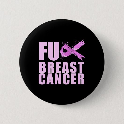 Lintkanker voor borstkanker Bewustzijn Ronde Button 5,7 Cm (Voorkant)