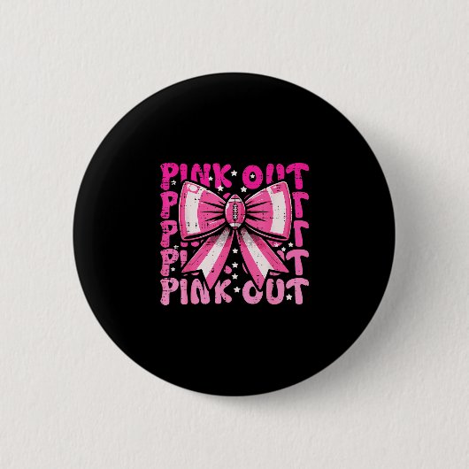Lintkankerlint roze bewustzijn vrouwen ronde button 5,7 cm (Voorkant)