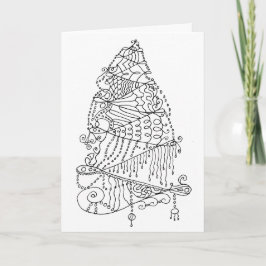 Lintkleurige abstracte Kerstmis Feestdagen Kaart