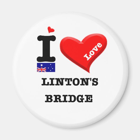 LINTON'S BRIDGE - I Love Magneet (Voorkant)