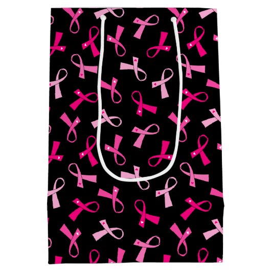  lintpatroon met multiroze borstkanker medium cadeauzakje (Achterkant)