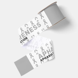 Lintpatroonlint voor afasiebewustzijn grosgrain lint