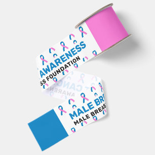 Lintpatroonlint voor bewustzijn van borstkanker bi grosgrain lint