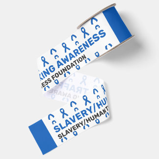 Lintpatroonlint voor bewustzijn van slavernij en m grosgrain lint
