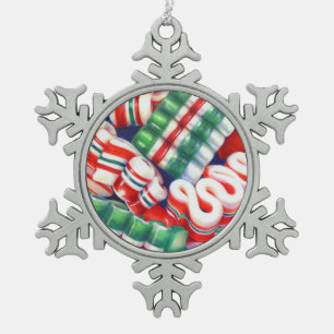 LINTSUIKER Tin Sneeuwvlok Ornament