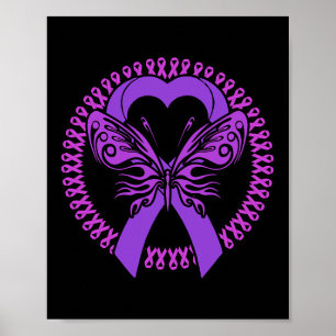 Lintvlinder - Fibromyalgie bewustzijn Poster