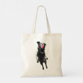 Lintvrije rode noot tote bag (Achterkant)
