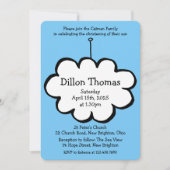 Lintworm Doop Uitnodiging (Voorkant)