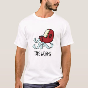 Lintwormen Grappige Plakband Woordspelingen T-shirt