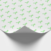 Lintwormziekte Bewustzijn Lintjes Cadeaupapier (Hoek)