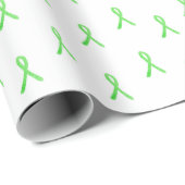 Lintwormziekte Bewustzijn Lintjes Cadeaupapier (Rol Hoek)